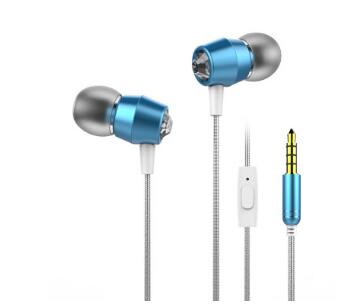 New Wired Earphone Stereo In-Ear 3.5mm Earphone Headset with Mic for Laptop Smartphone