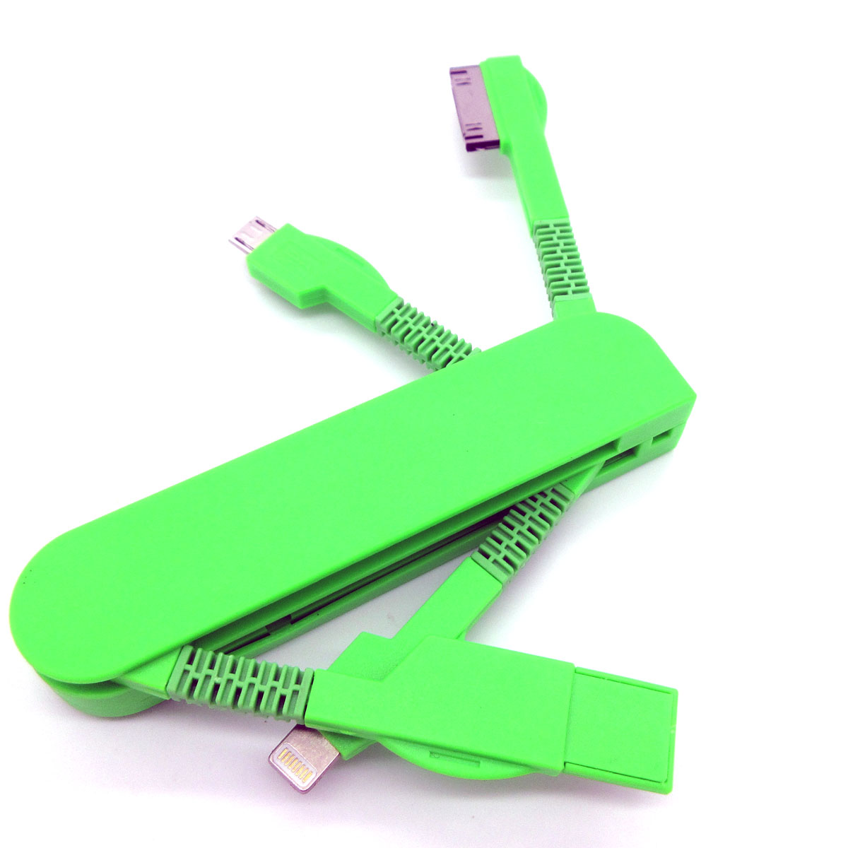New 3 IN 1 Micro Usb 8Pin 30Pin Cable For iPhone Samsung Nokia USB Charging Cable Cord