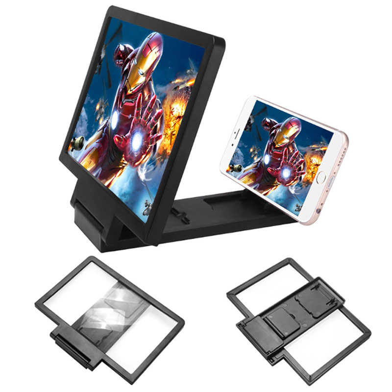 New Mobile Phone 3D Screen Magnifier Phone Video Screen Amplifier Expander Stand Holder