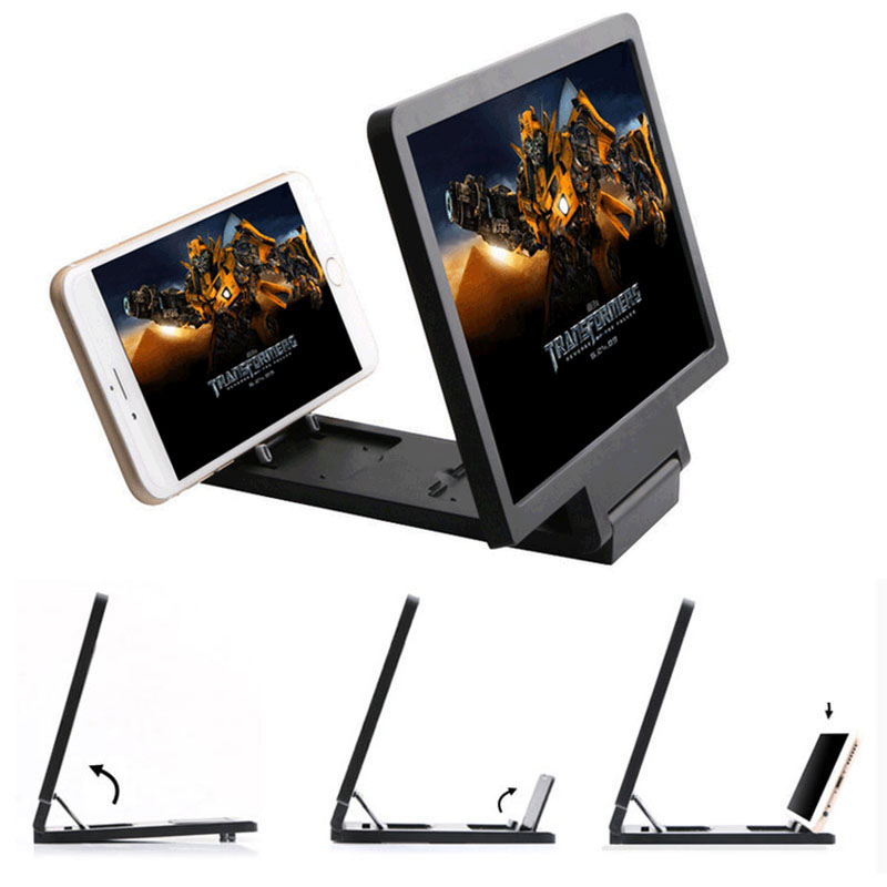 New Mobile Phone 3D Screen Magnifier Phone Video Screen Amplifier Expander Stand Holder