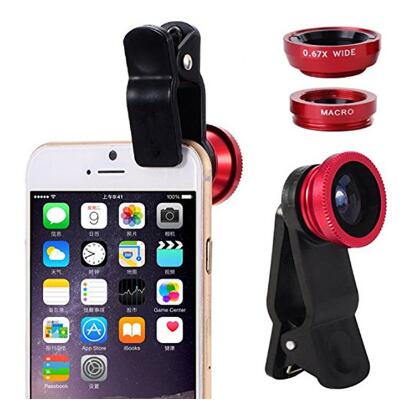 3 In 1 Universal Telephoto Lens Mobile Phone Camera Lens External Telescope