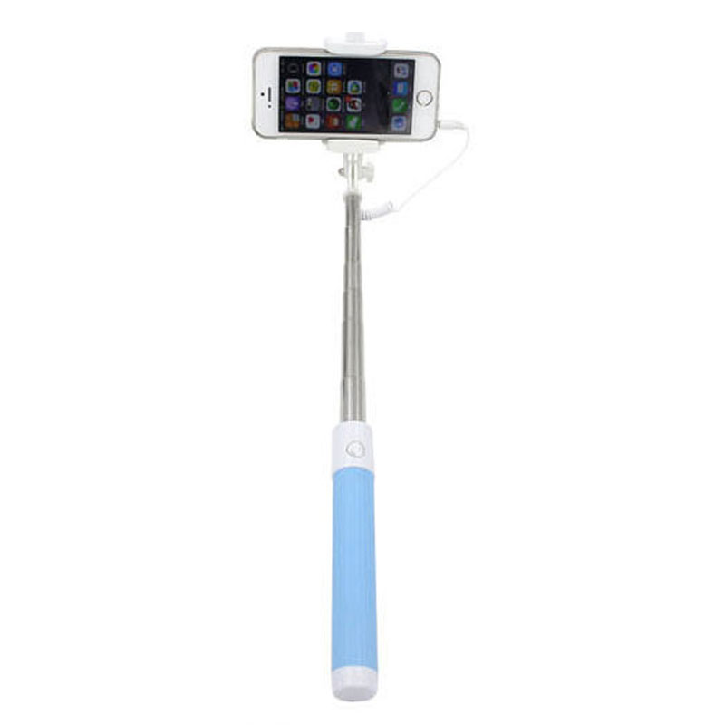 Universal Button Wired Handle Mini Phone Selfie Stick  Self-portrait Monopod