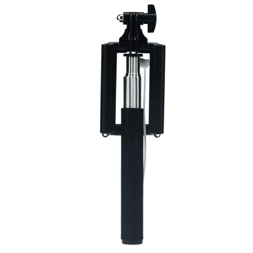 Universal Mobile Phone Mini Selfie Stick with Button Wired Handle Monopod