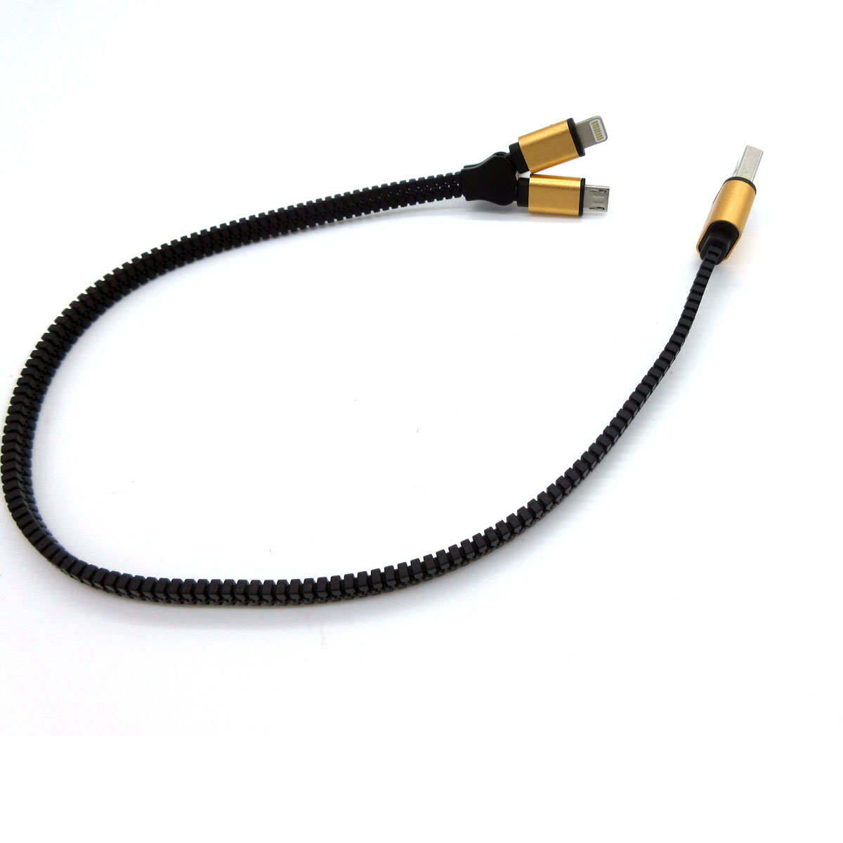 New 2 in 1 Phone Charging Portable Zipper Date Cable