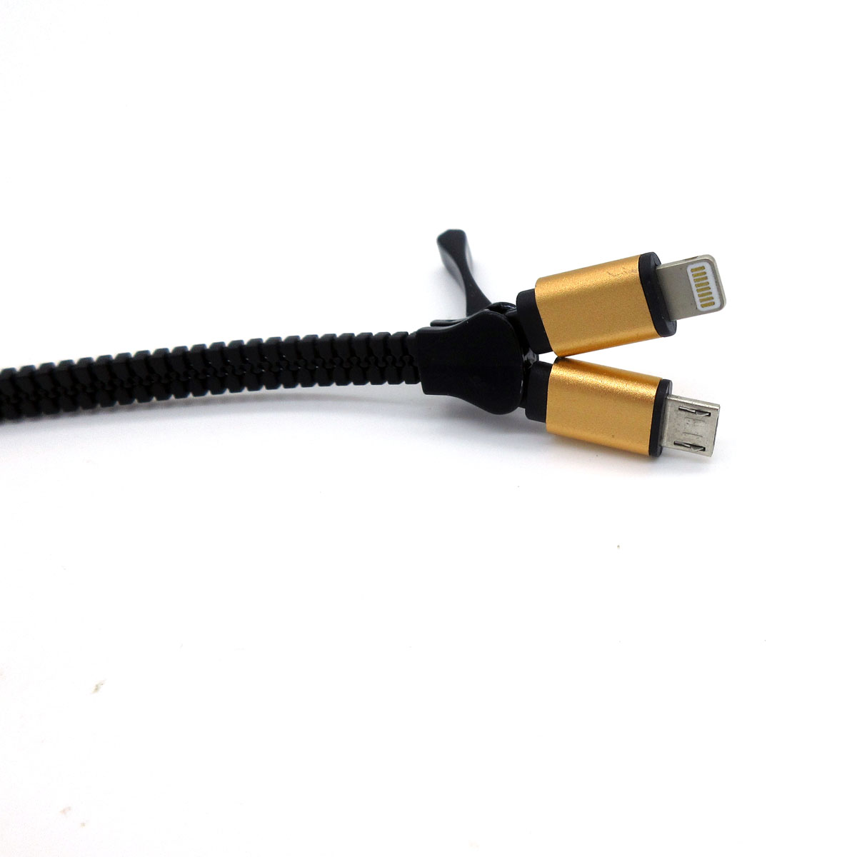 New 2 in 1 Phone Charging Portable Zipper Date Cable
