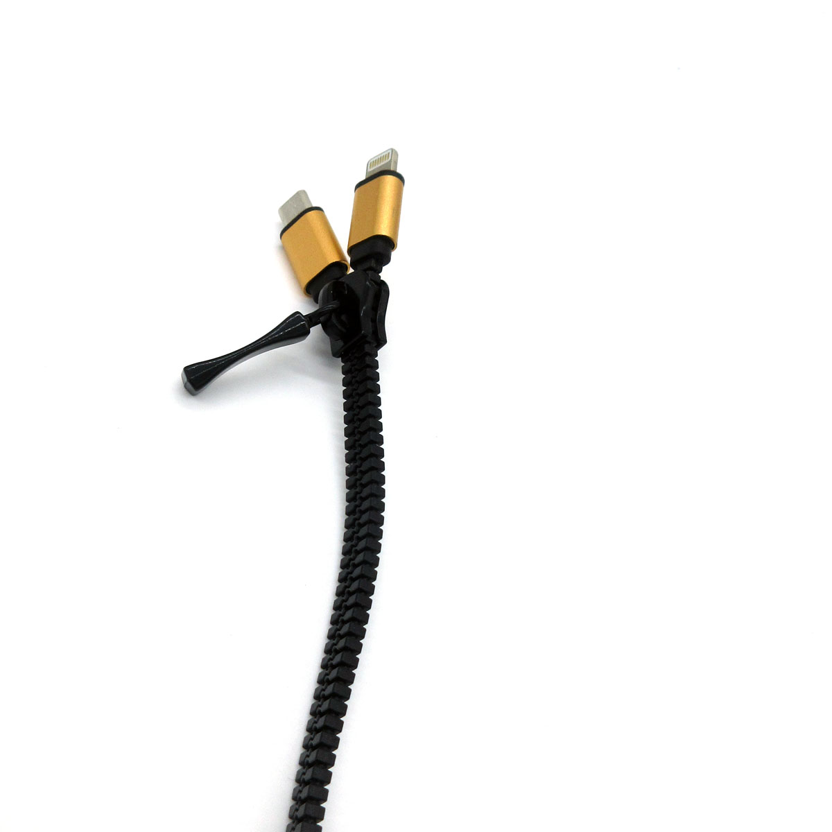 New 2 in 1 Phone Charging Portable Zipper Date Cable
