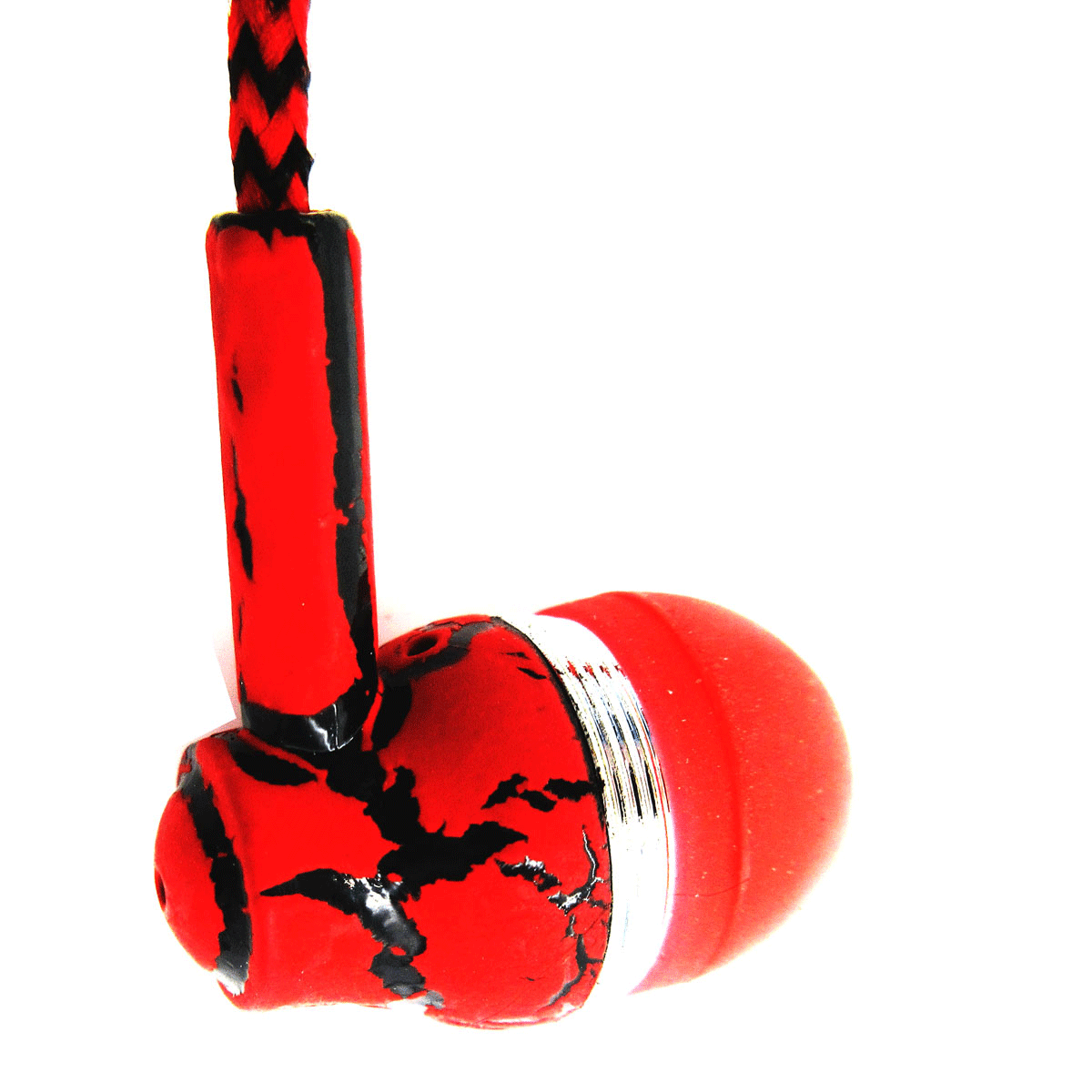 New Fashion Crack Wire Phone Earphone Stereo Music Earphone with Micro
