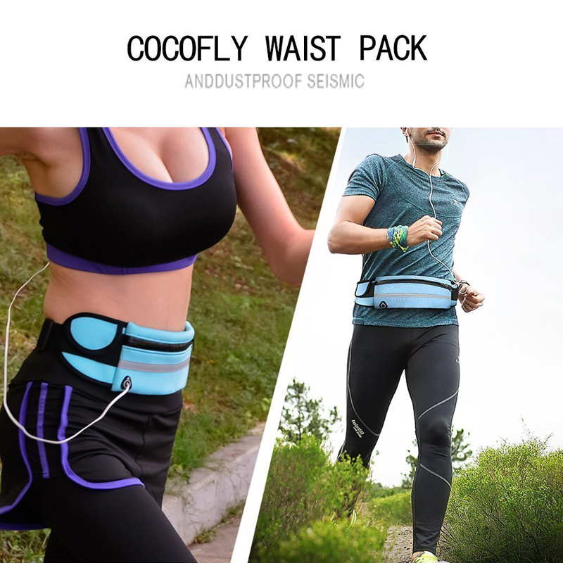 Waterproof Running Waist Bag Canvas Sports Jogging Portable Outdoor Phone Holder Belt Bag