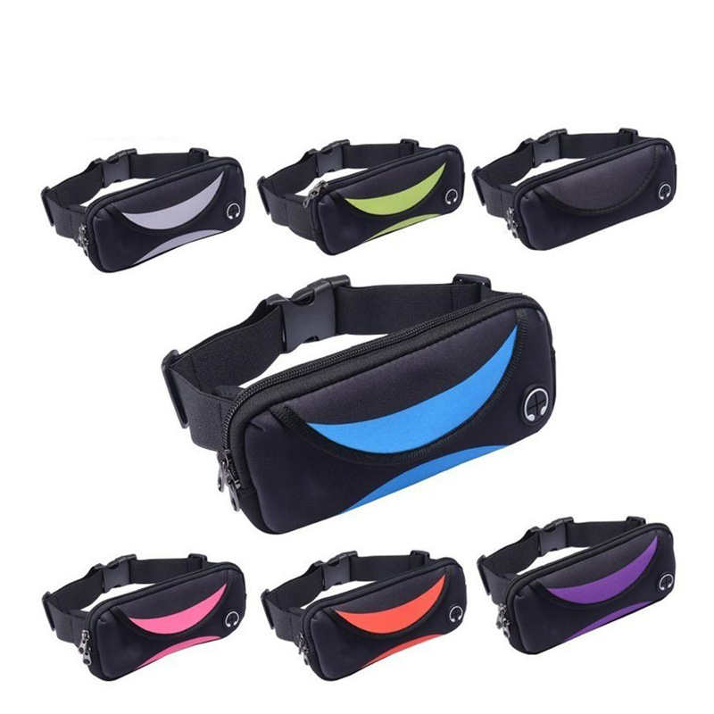 New Sport Running Waist Belt Phone Bag Fitness Gym Waist Pack Bag