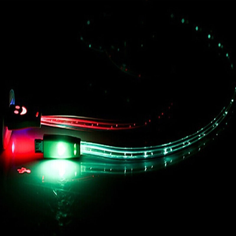 Universal LED StretchMicro USB V8 Charger Cable For Mobile phone MP4