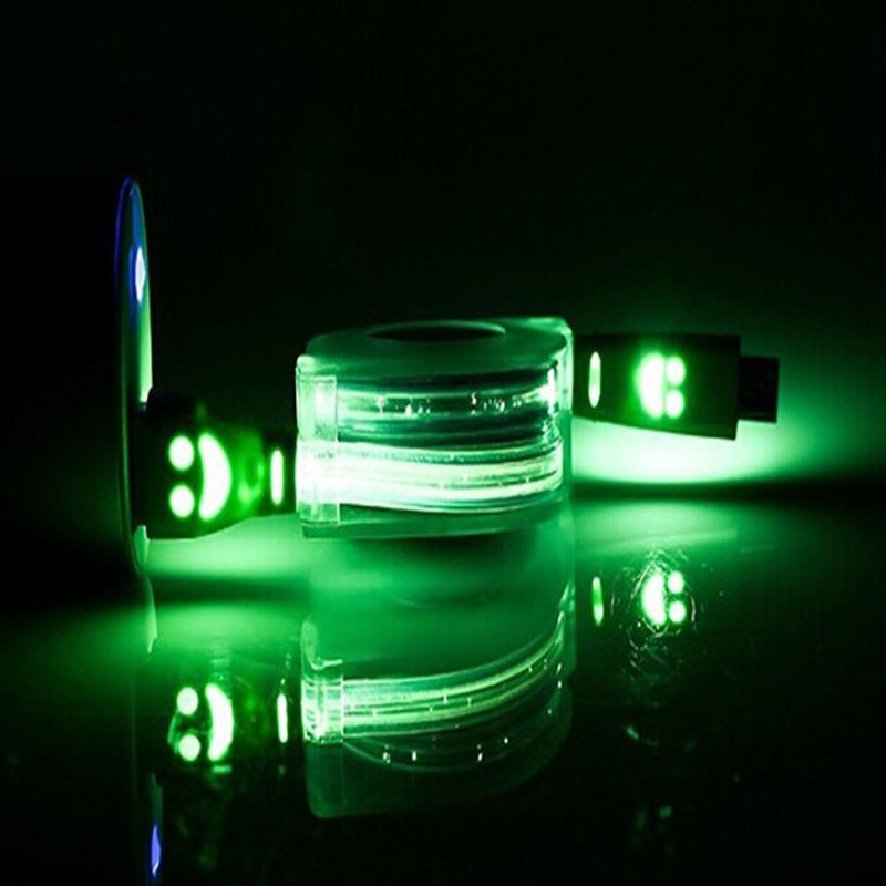 Universal LED StretchMicro USB V8 Charger Cable For Mobile phone MP4