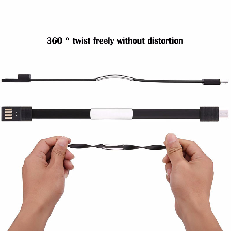 New Bracelet Portable Charging Cable Android Charger Cable Micro USB Interface