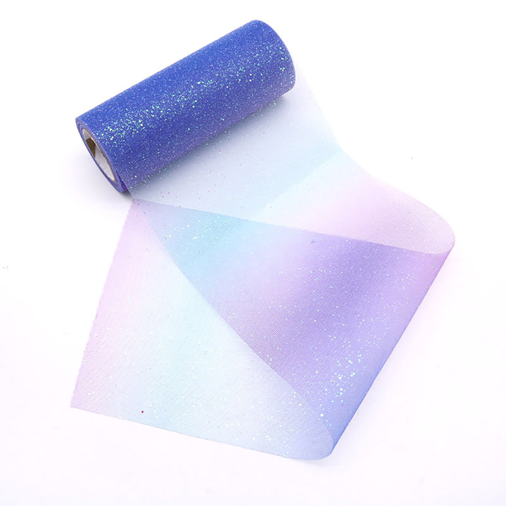 Rainbow Tulle Roll Dot Gradient Flower Ball Tutu Skirt Princess Ragdoll Clothing Birthday Party Wedding Table Handwork DIY Decor