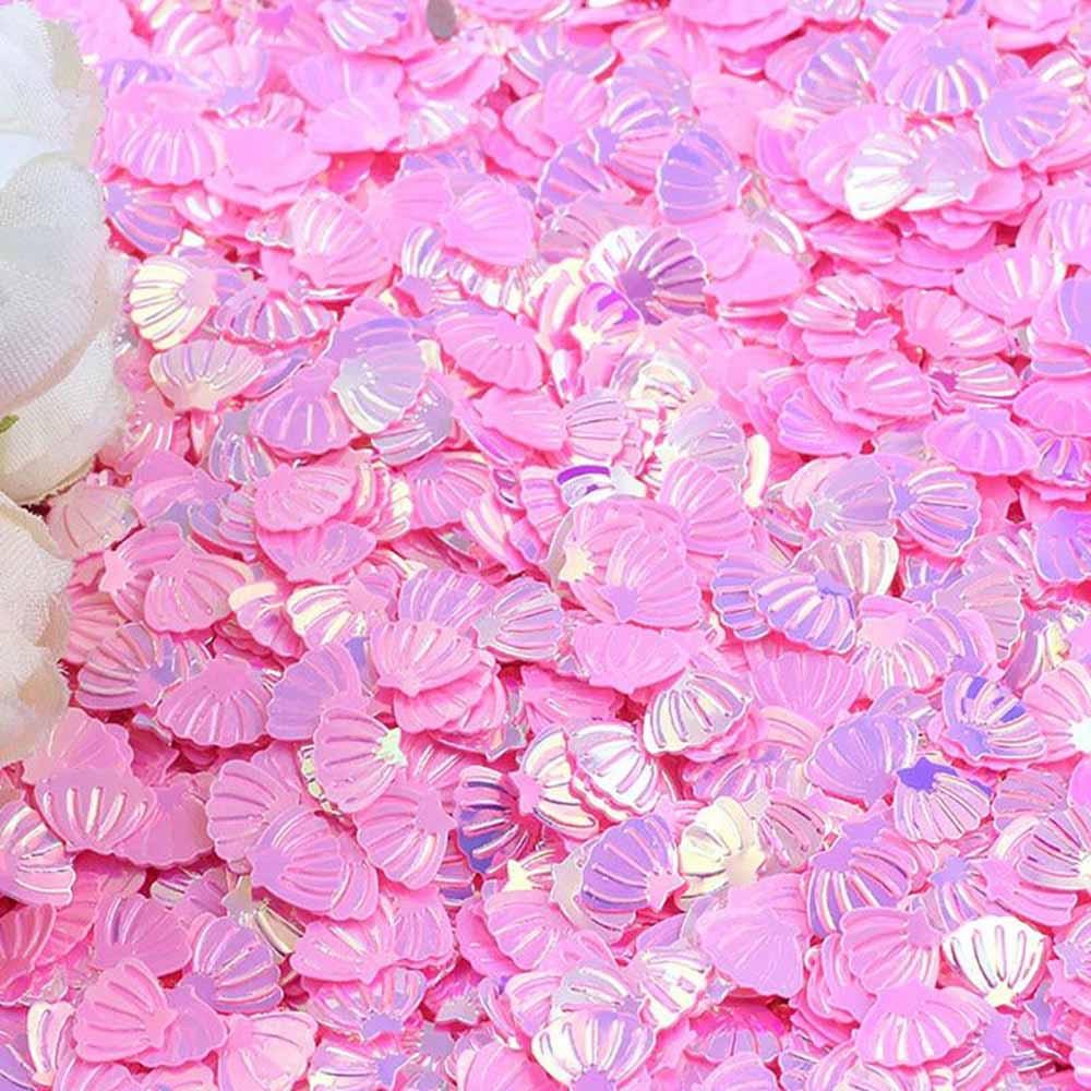 15g/Pack Iridescent Shining Shell Confetti Glitter 7MM For Baby Shower Confetti Party Mermaid Party Table Scatter DIY Decor
