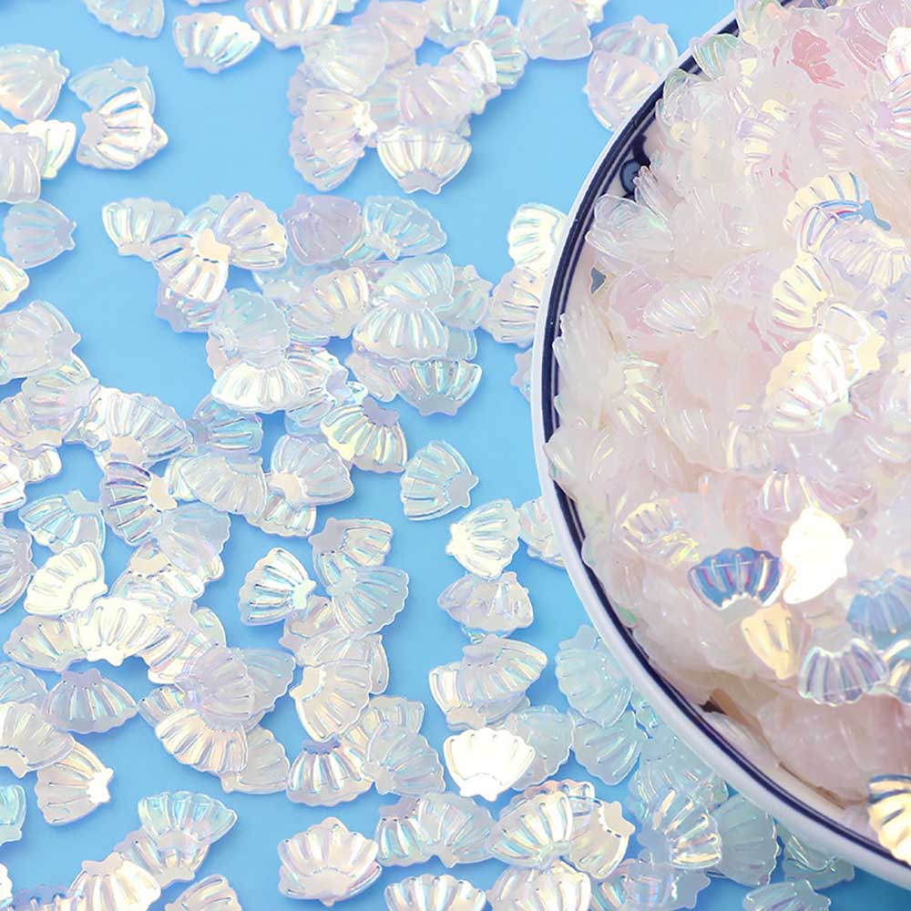 15g/Pack Iridescent Shining Shell Confetti Glitter 7MM For Baby Shower Confetti Party Mermaid Party Table Scatter DIY Decor