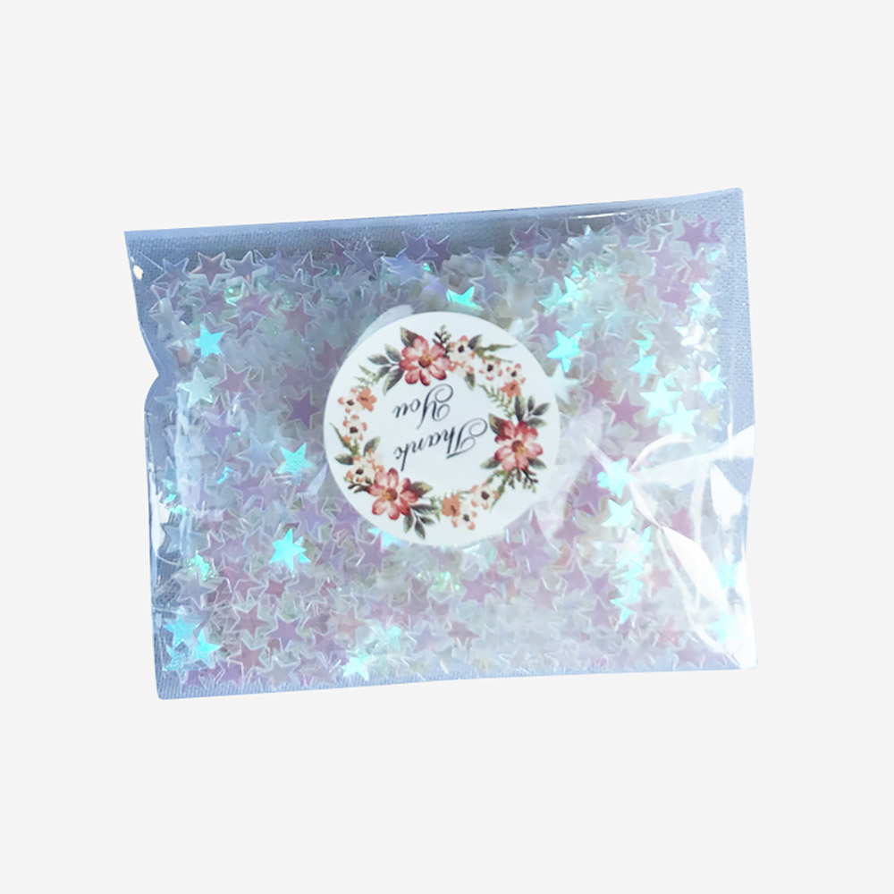 15g/Pack Iridescent Glitter Star Confetti Plastic 6MM Shining Wedding Christmas Birthday Mermaid Party Table Scatter DIY Decor