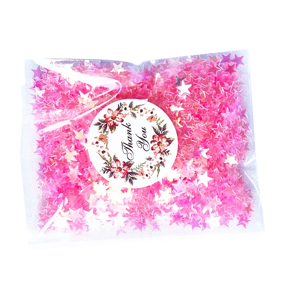 15g/Pack Iridescent Glitter Star Confetti Plastic 6MM Shining Wedding Christmas Birthday Mermaid Party Table Scatter DIY Decor