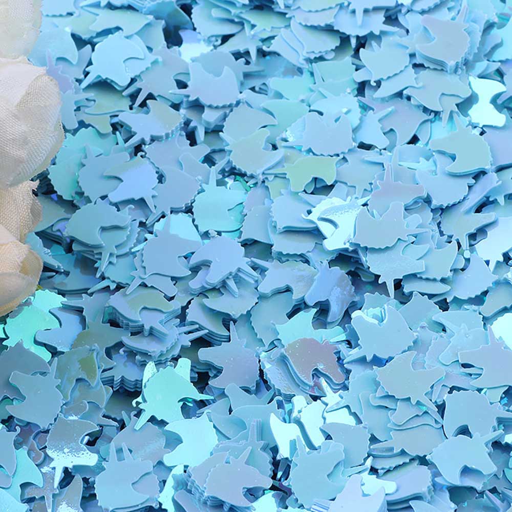 15g/Pack Iridescent Unicorn Confetti 10MM Colorful Sequin Wedding Birthday Mermaid Party Table Scatter Jewelry Accessories Decor