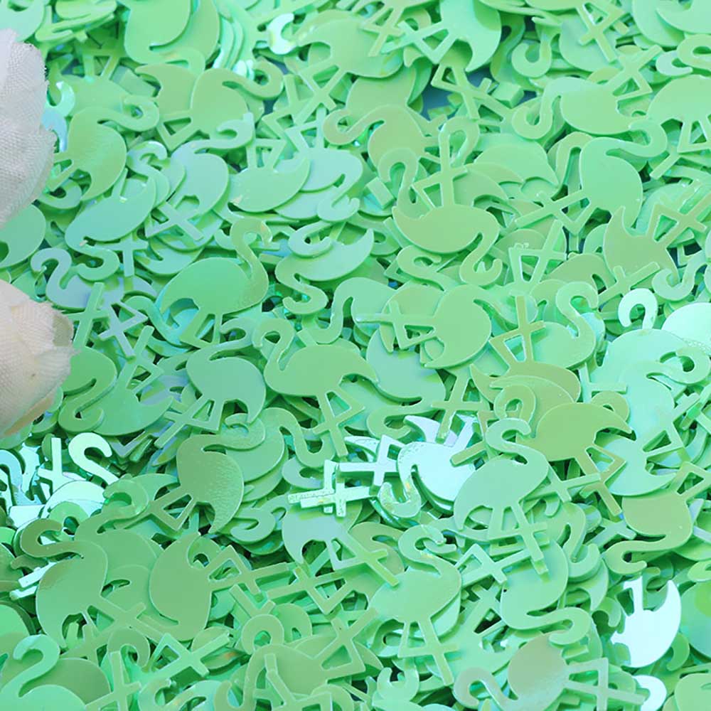 15g/Pack Flamingo Confetti 15MM Shining Sequins For Baby Shower Birthday Party Bag Accessories Handwork DIY Table Scatter Decor