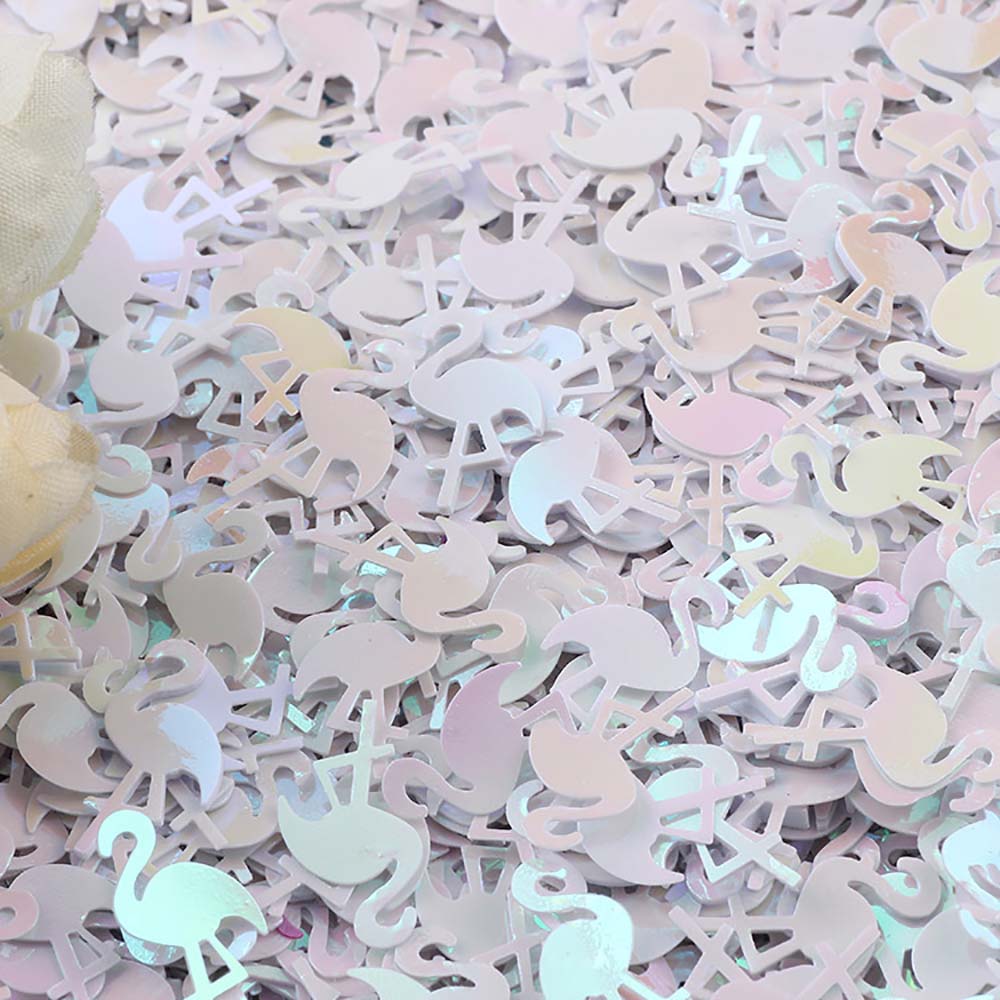 15g/Pack Flamingo Confetti 15MM Shining Sequins For Baby Shower Birthday Party Bag Accessories Handwork DIY Table Scatter Decor