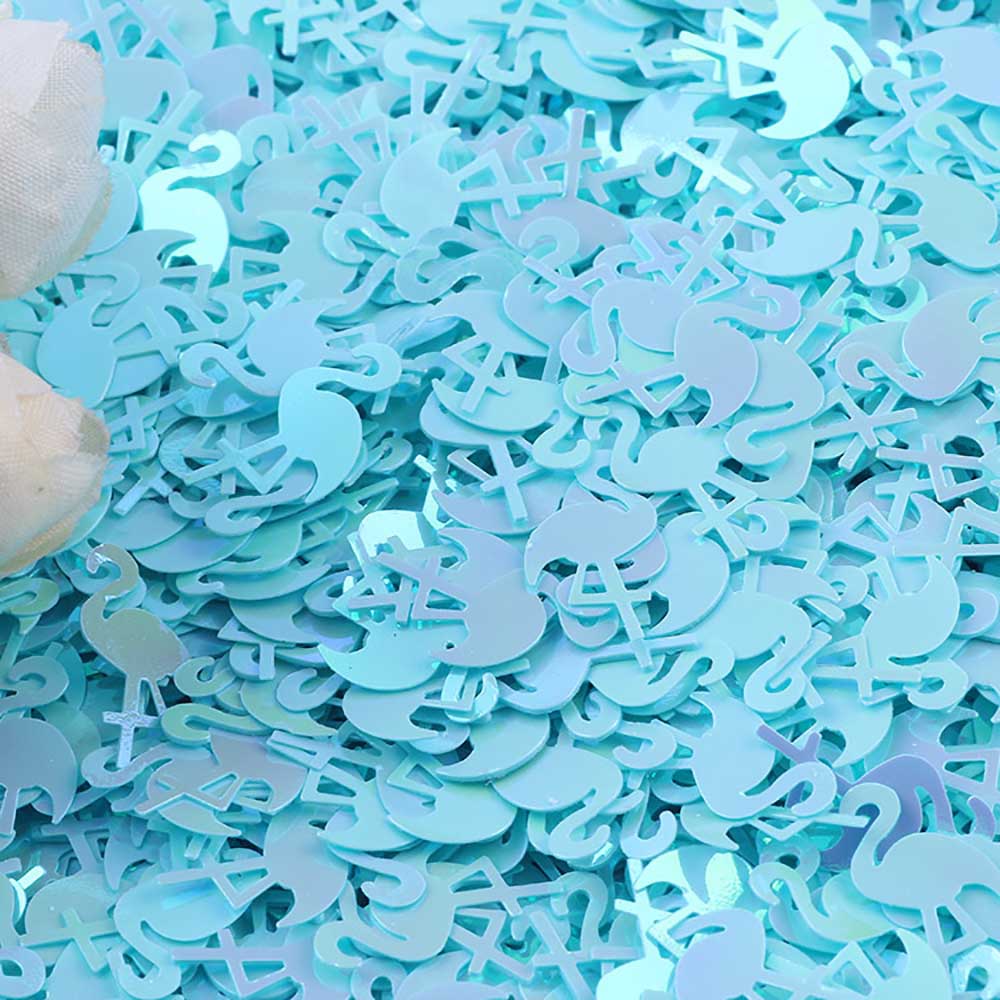 15g/Pack Flamingo Confetti 15MM Shining Sequins For Baby Shower Birthday Party Bag Accessories Handwork DIY Table Scatter Decor