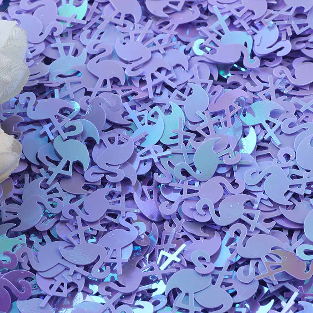 15g/Pack Flamingo Confetti 15MM Shining Sequins For Baby Shower Birthday Party Bag Accessories Handwork DIY Table Scatter Decor