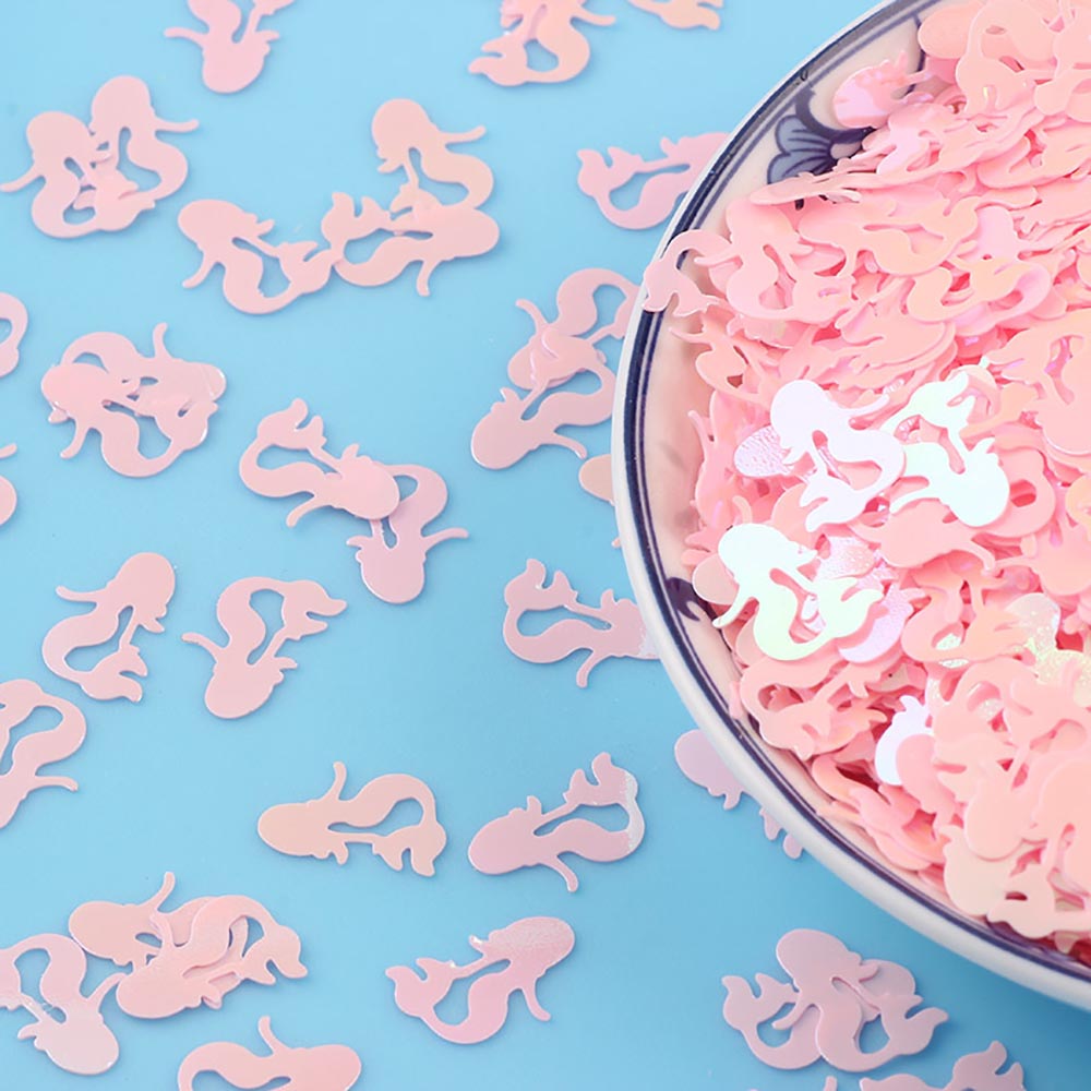 15g/Pack Mermaid Confetti With 13MM Shining Sequins For Baby Shower Birthday Party Table Scatter Handwork Accessories DIY Decor