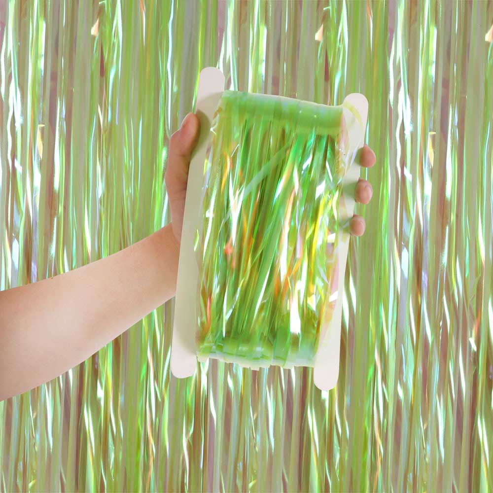 Iridescent Candy Rain Curtain Colorful Transparent Shining For Children's Birthday Wedding Photo Background Wall Party Curtain