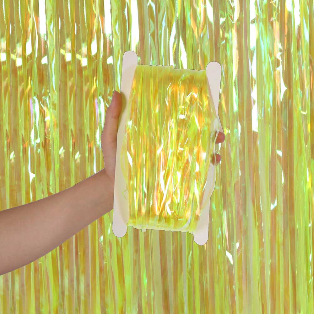 Iridescent Candy Rain Curtain Colorful Transparent Shining For Children's Birthday Wedding Photo Background Wall Party Curtain