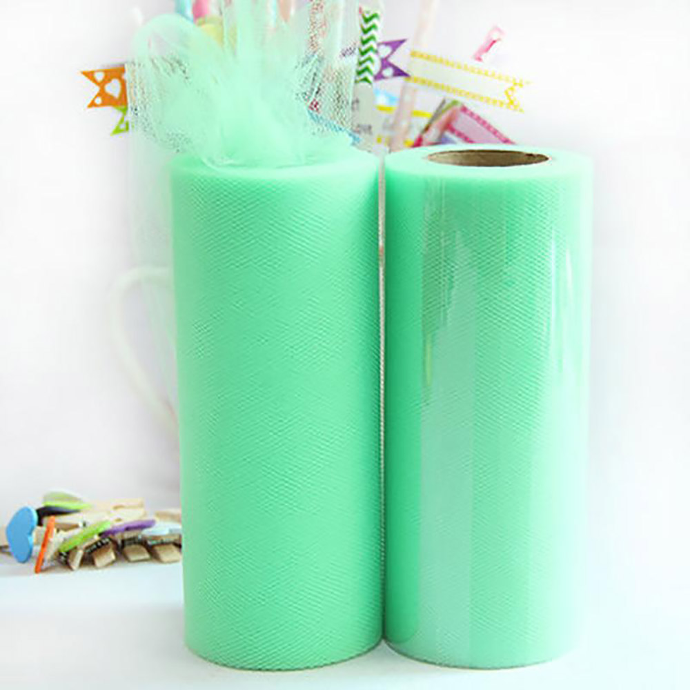 Tulle Roll With 6inch 22M Gauze Reel Tutu For Party Flower Ball Skirt Gift Wrap Wedding Ragdoll Headdress Decoration Supplies