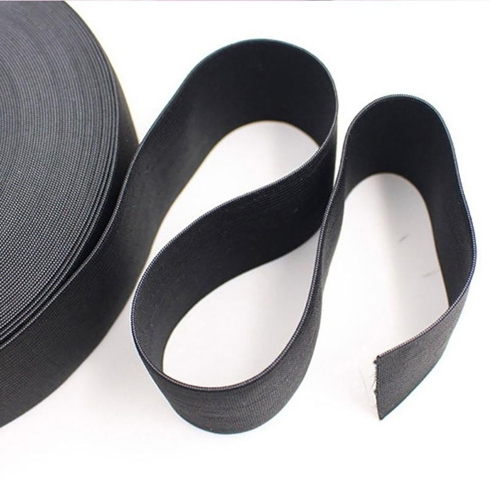 2M 1Inch Elastic Bands Knit Colorful Elasticity For Clothing Sewing Accessories Belt Table Skirts Wedding Baby Shower DIY Decor