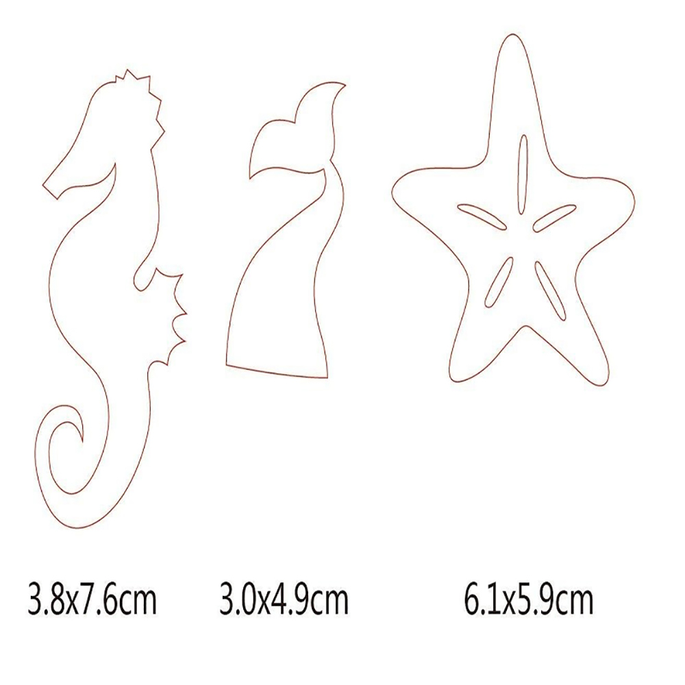 Glitter Cupcakes Flag Mermaid Seahorse Starfish For Princess Theme Party Cake Flags Girl's Birthday Mermaid Baby Shower Decor