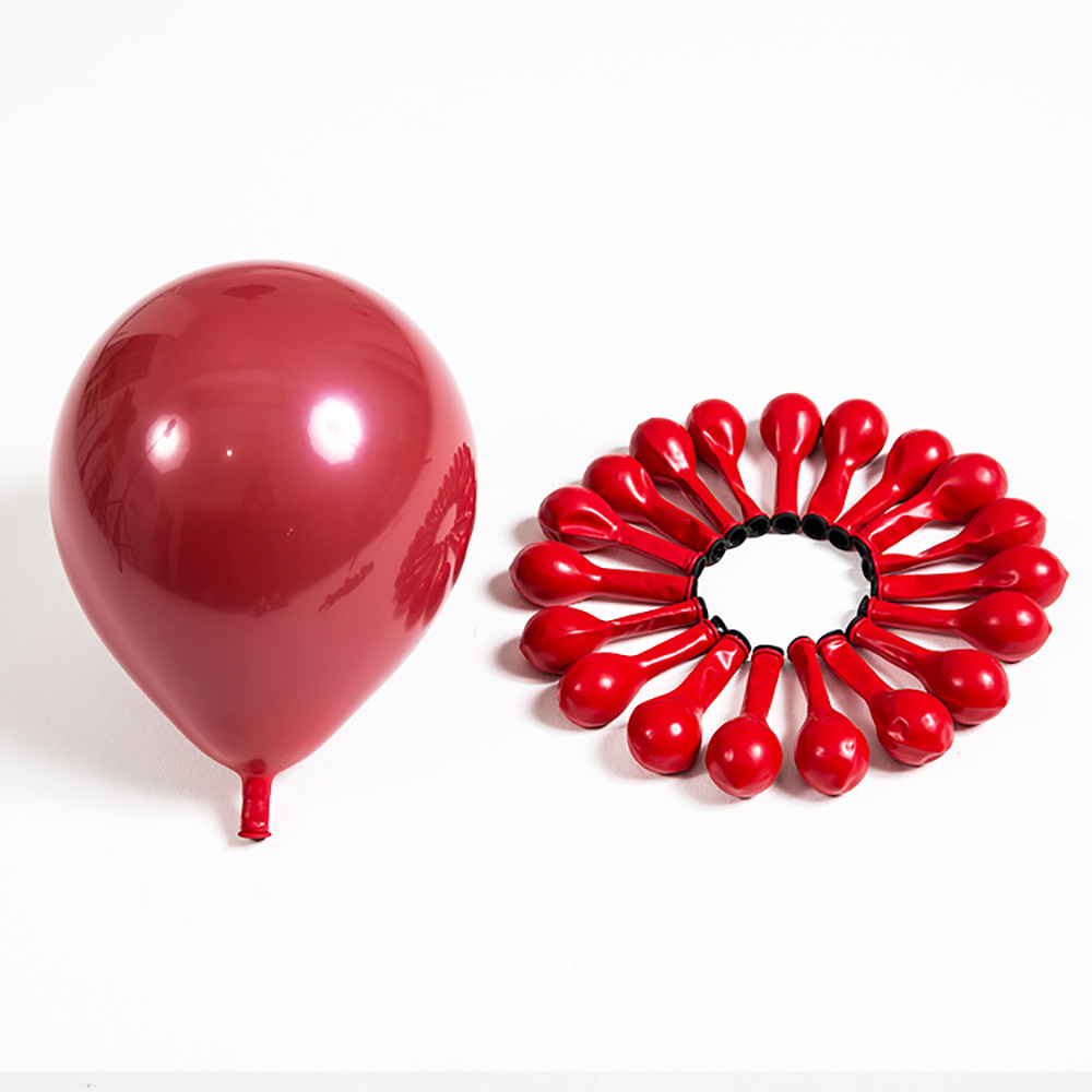 12Pcs/Pack 10Inch Double Layer Latex Red Balloons Thicken Round Heart-shaped  Balloon For Wedding Birthday Party Curtain Decor