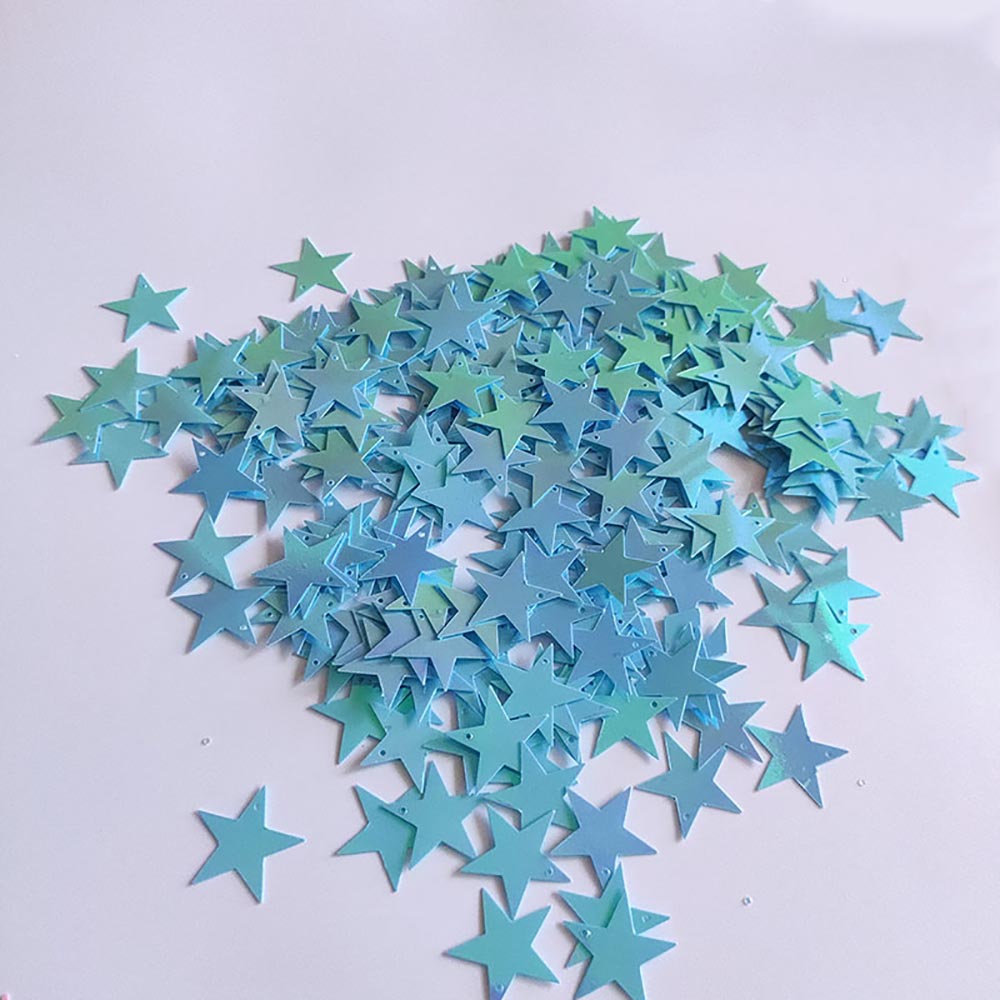 15g/Pack Iridescent Star Sequin Perforated Laser Sequin For Clothing Earrings Pendant DIY Handmade Jewelry Accessories Decor
