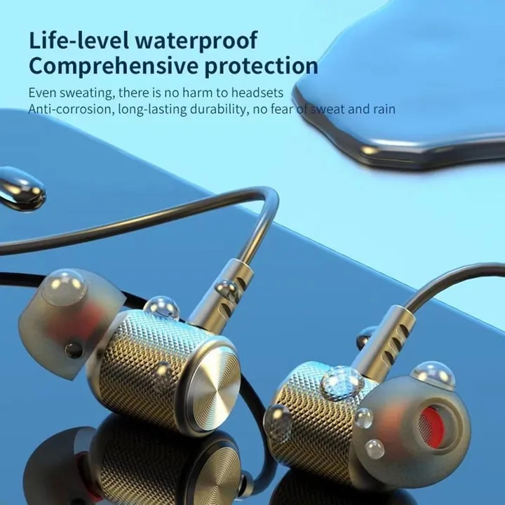 Super Bass Popular neck wireless sports Earphones neck Bluetooth 5.1 in ear Earphones
