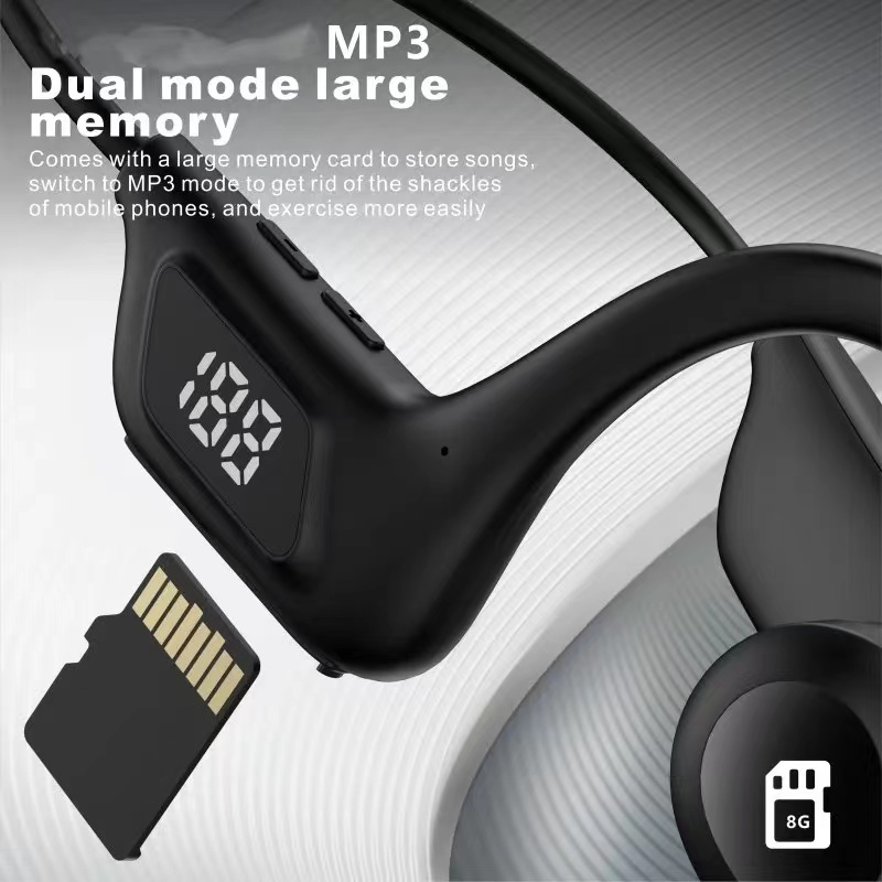 K31 Bluetooth Waterproof Bluetooth Earphones Support Memory Card Bone Conduction Earphones Microphone  for iOS Android phones