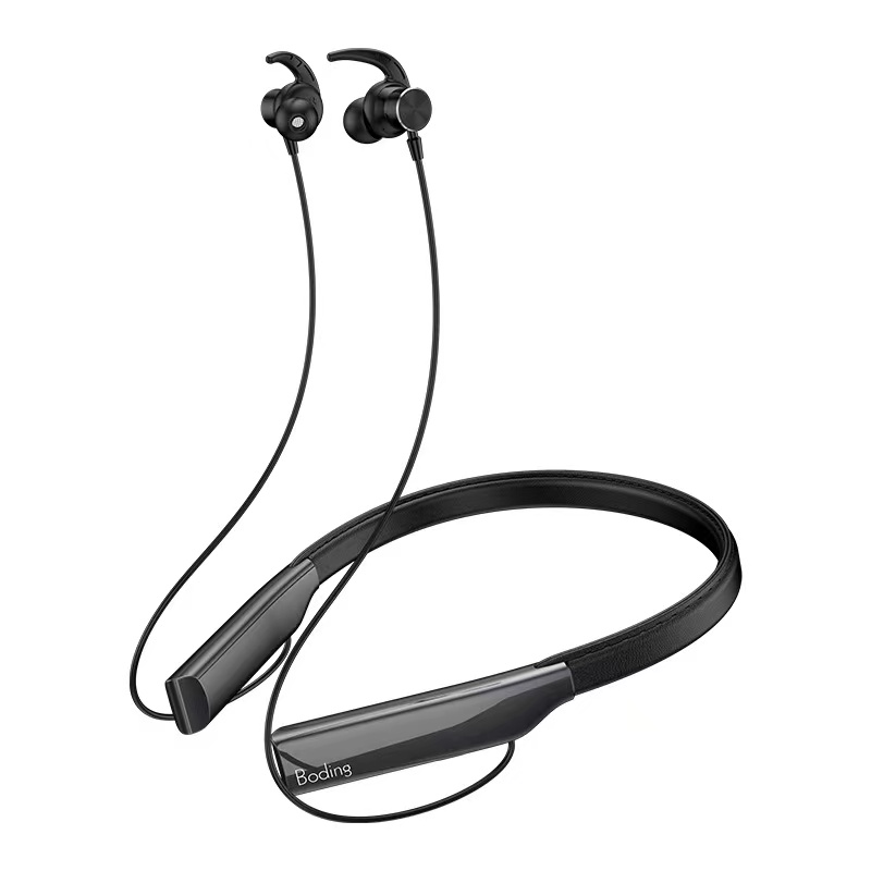 New Y10 true wireless Leather neck Bluetooth earphone single ear in ear running Support SD Card Bluetooth earphone