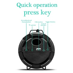 K9 GT112 wireless Bluetooth speaker outdoor portable card mini subwoofer lights small sound