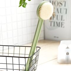 New Bath Brush Soft Hair Long Handle Bath Brush Scrub Back Artifact Green one size