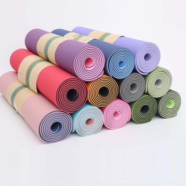 Double sided anti slip yoga mats  8mm thick