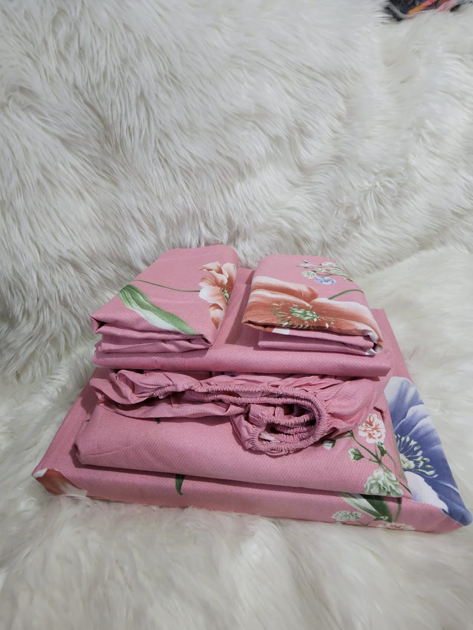 100% cotton  bedsheets set of 5pcs 2pc bedsheets: 2pcs pillowcase: 1pc matress cover: