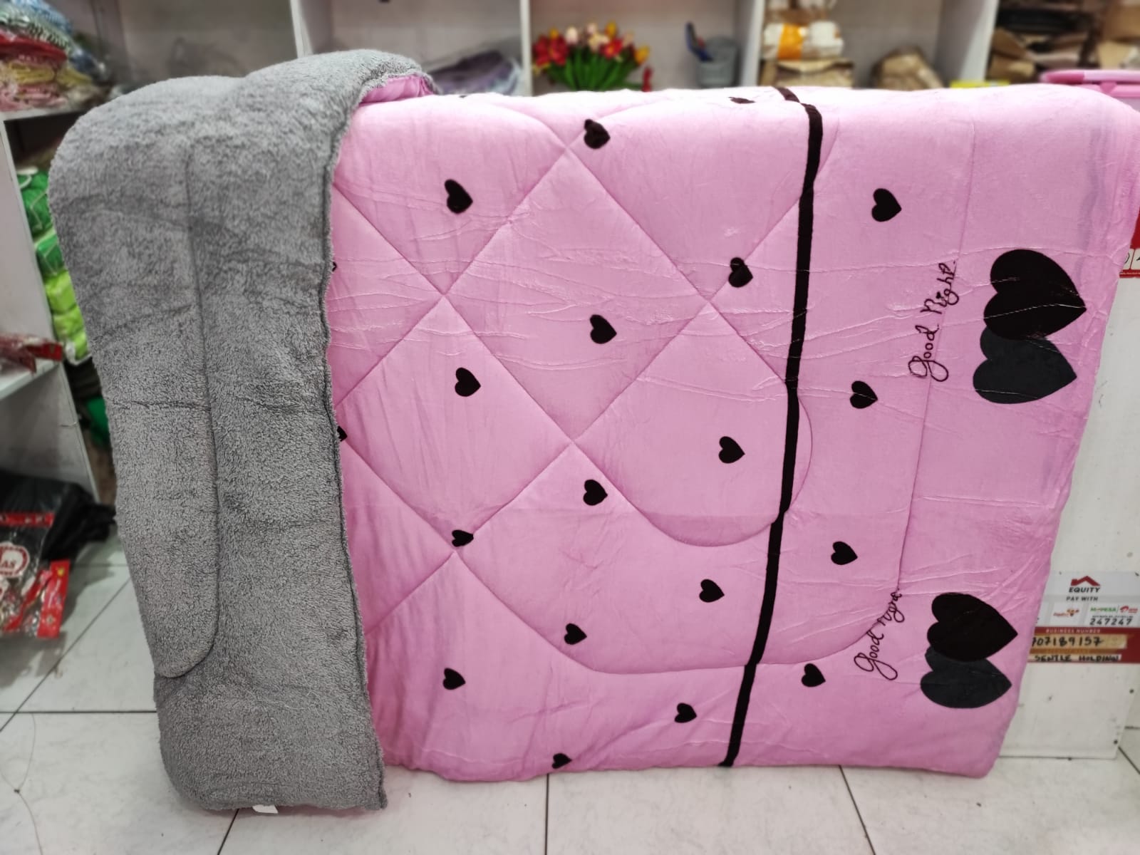 Luxurious Pink Warm Woolen Duvet(1pc)