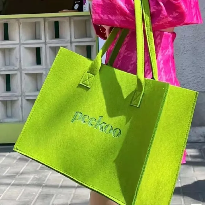 All-In-One Women's Shoulder Bag Large Capacity Felt Gift Shopping Bag