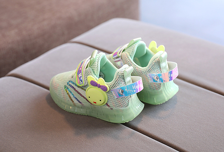 Children's Wear Resistant Non-Slip Breathable Fashion Lightweight Flying Woven Running Shoes