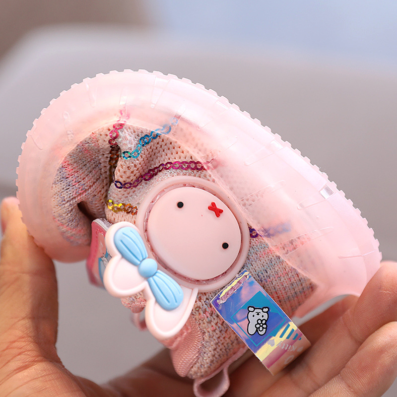 Children's Wear Resistant Non-Slip Breathable Fashion Lightweight Flying Woven Running Shoes