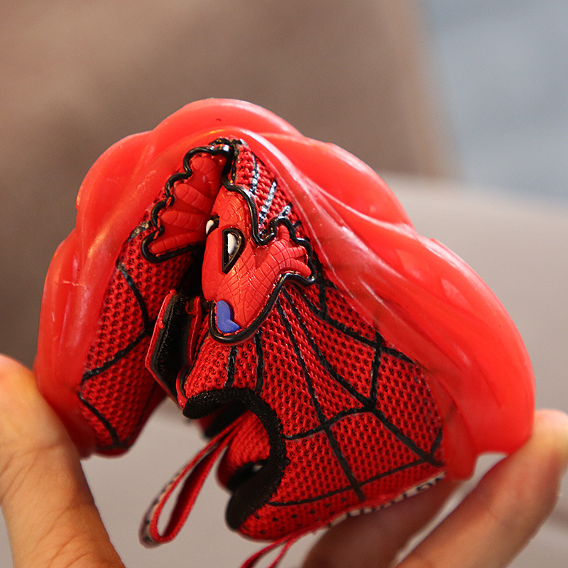 Children's Cartoon Sports Wear-Resistant Running Shoes With Led Light