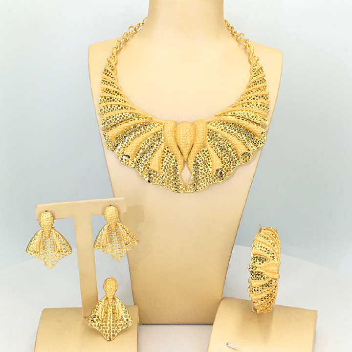 5 pieces/set Wedding Women's Jewelry Ring Set 5 Pieces/Set Gift Bohemia Series Jewelry Set Necklace Ring Earring Ring National Day Gift Girlfriend Jewelry elegant jewelry set
