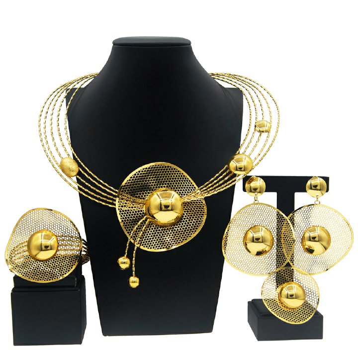 Women's Necklace Jewelry Set Simple Fashion Rhinestone Pendant Open Bracelet Adjustable Ring Daily Wear Jewelry Holiday Gift Jewelry 5 Piece Set Necklace Earring Ring Bracelet