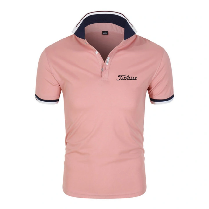 Niche Design Golf Letter-Printed Sport T-Shirt Men's Short Sleeve And Polo Shirt