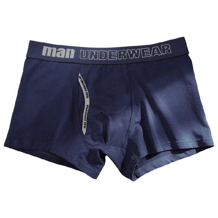 Men's Underwear Mid-Waist Simple Cotton Fresh Breathable Comfortable Boxer Shorts